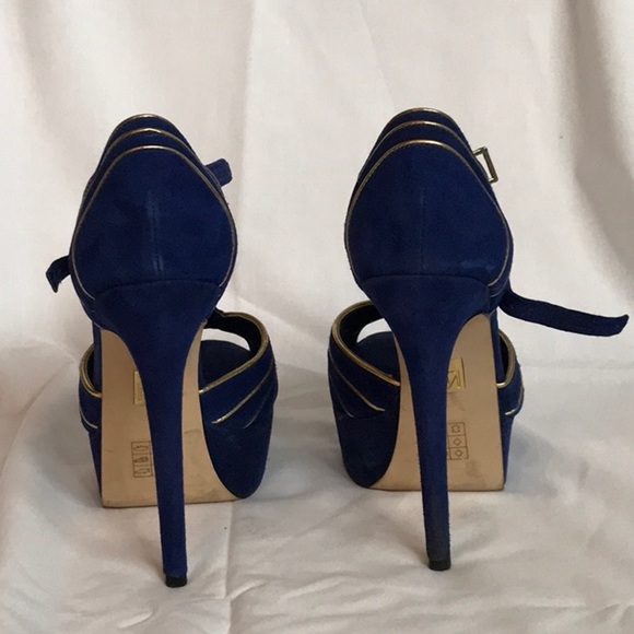 Truth or Dare by Madonna blue platform heel - Picture 2 of 4